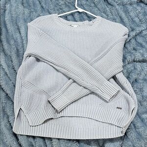 hollister baby blue sweater